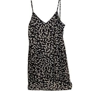 BLACK TIE‎ By Oleg Cassini  Silk Beaded Dress 4P